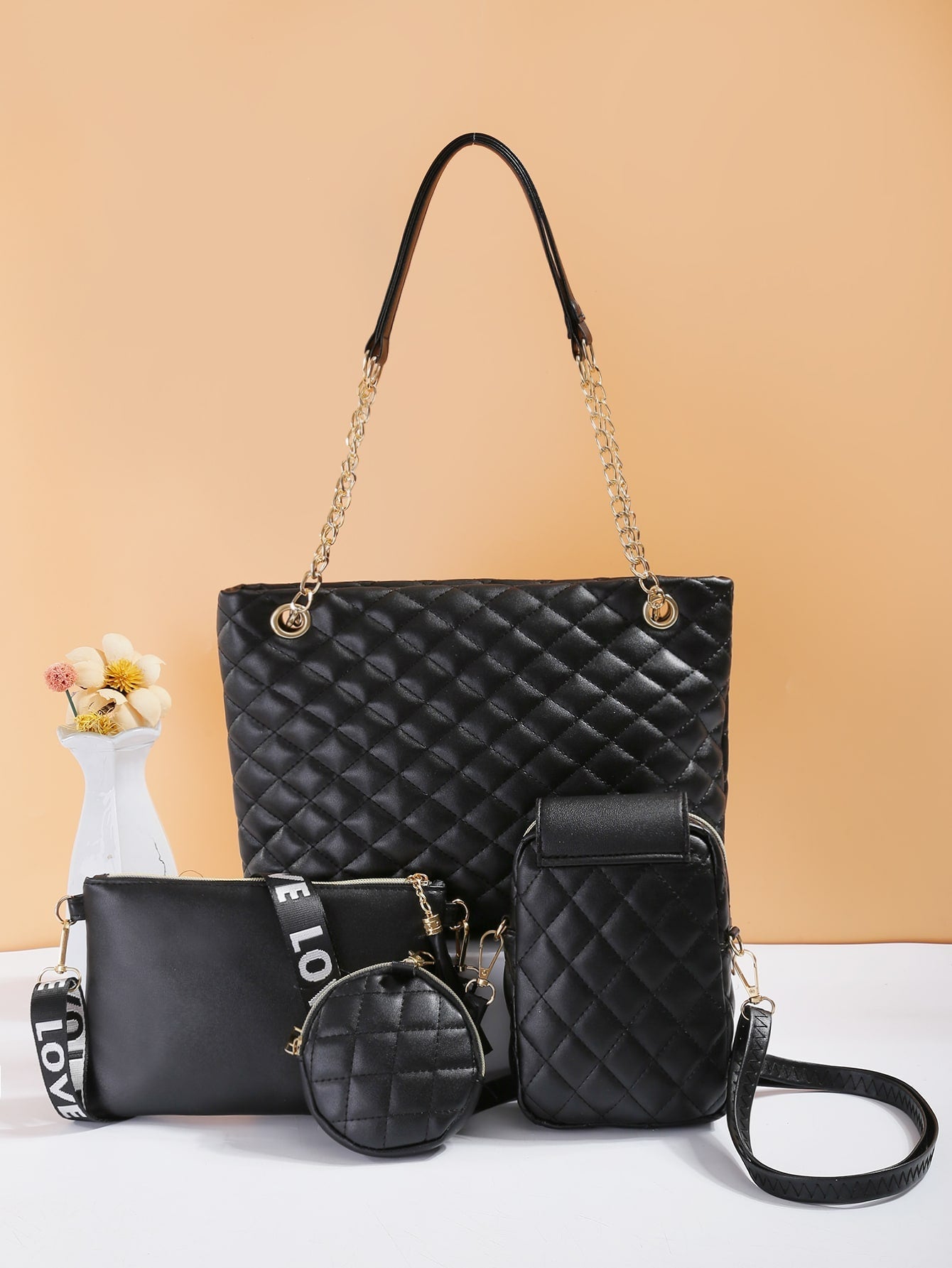 Trendy And Fashionable New Style Mini Women'S Combination Bag With Tote, Crossbody And Single Shoulder Options