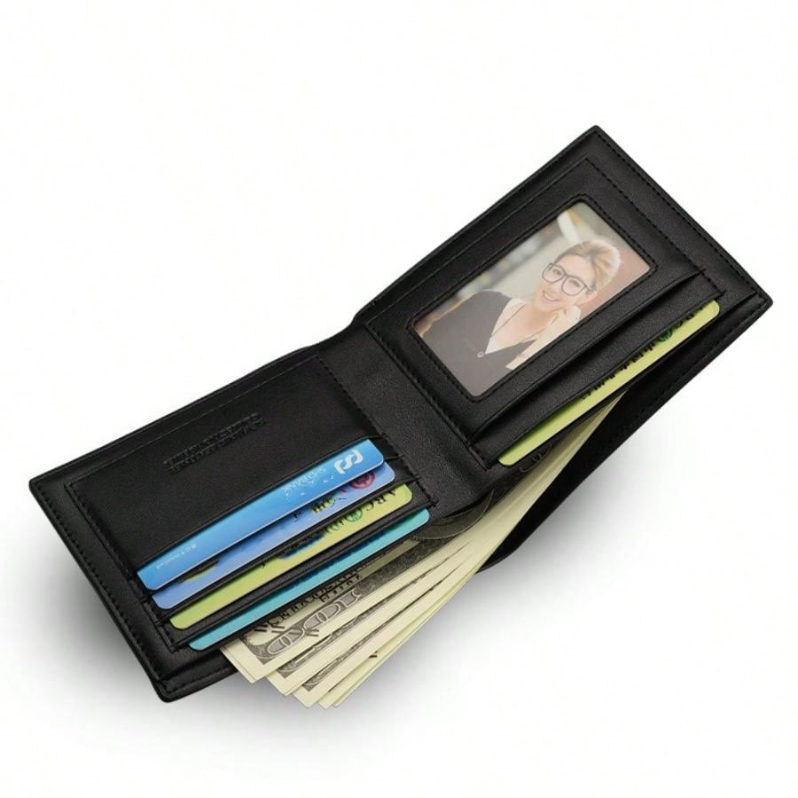 New Arrival Online Men's Short Wallet Made Of High-grade Woven Material With Korean-style Splicing Design Wholesale