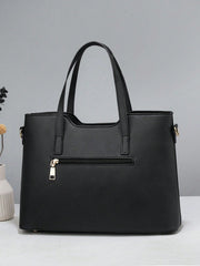 Women's Fashionable & Versatile Large Capacity Simple Tote Bag 2pcs/set